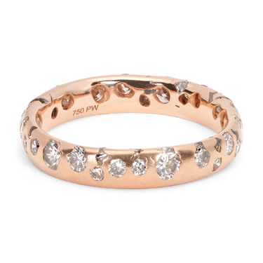 Diamond Confetti Ring in Rose - Made to Order